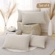 preview thumbnail 64 of 89, Deconovo Faux Linen Throw Pillow Covers 4 PCS(Cover Only) 12"x20" - Light Flax