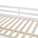preview thumbnail 15 of 58, Solid Wood Loft Bed with Bulit-in U-Shaped Desk, 2 Drawers and Cabinet, Twin/Full Size Loft Bedframe w/ Storage Shelves & Ladder