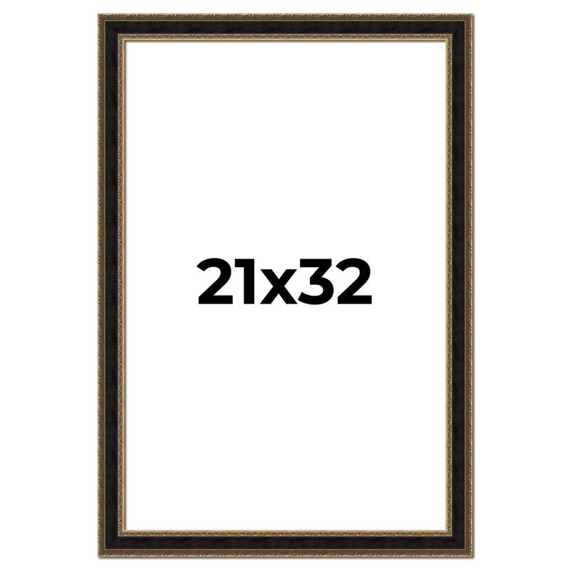 21x32 Frame Gold Antique Vintage Sold Wood Picture Frame | 1.75 Inch