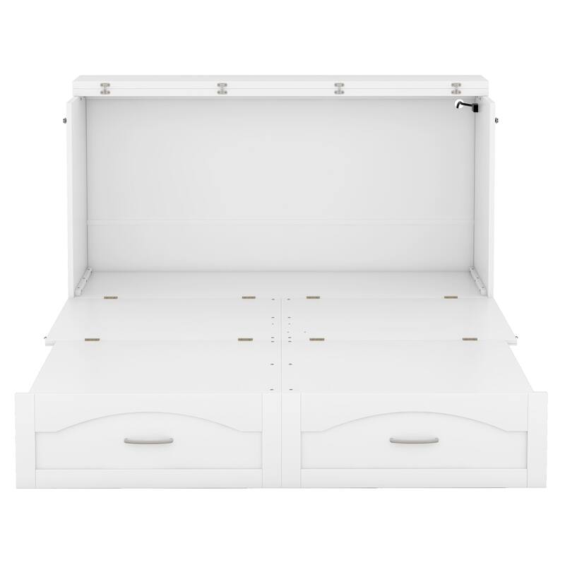 Queen Size Murphy Wall Bed with drawer and Sockets and USB Ports