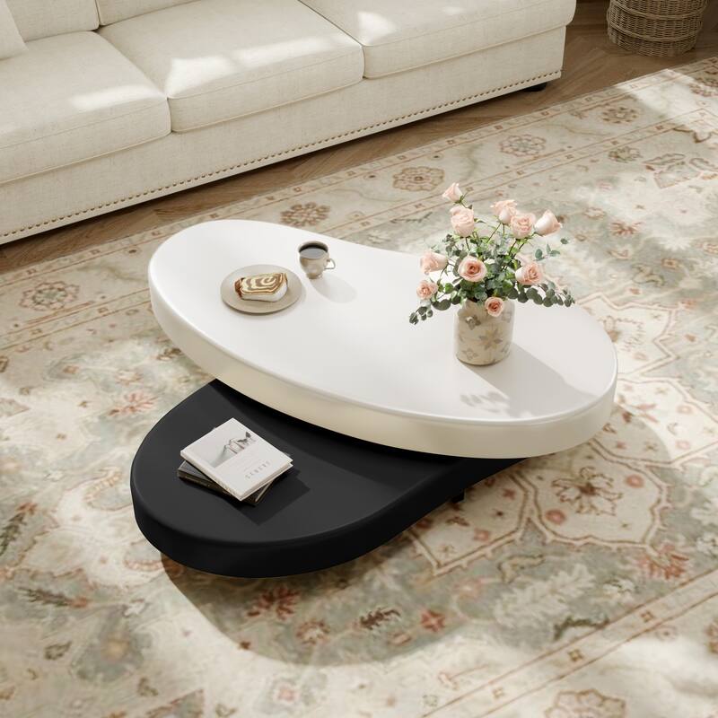 JASIWAY Modern Creative Rotating Coffee Table