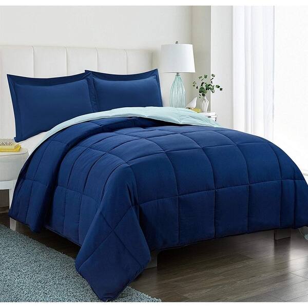slide 2 of 38, 3pc Down Comforter Set Queen Size with Two Shams