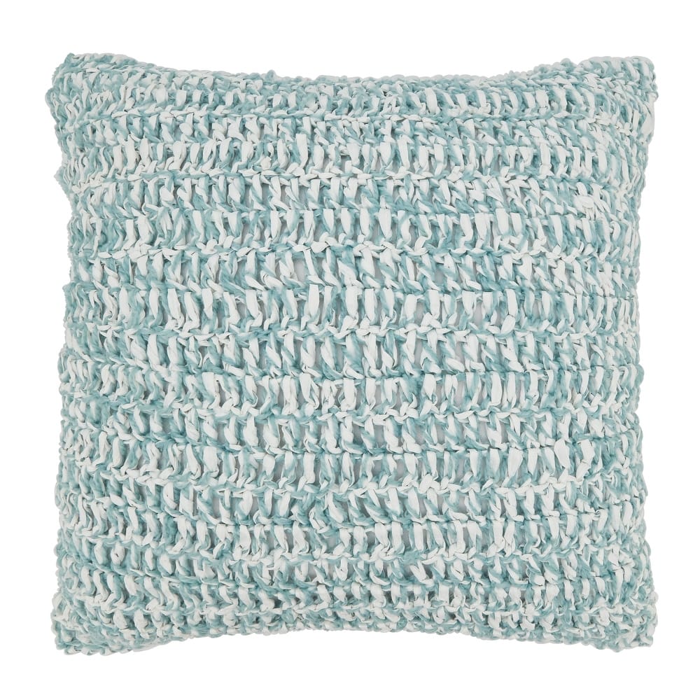 Outdoor Zen Raffia Poly Filled Throw Pillow