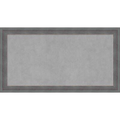 Amanti Art Dixie Blue Grey Rustic Framed Magnetic Board