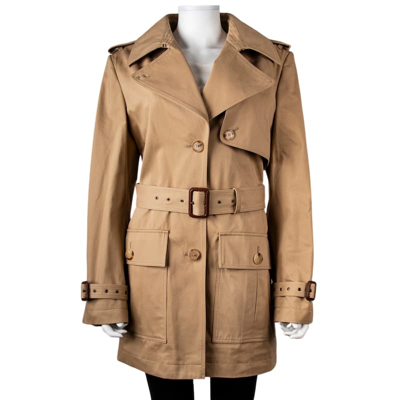 Chloe Short Belted Trench Coat - 40