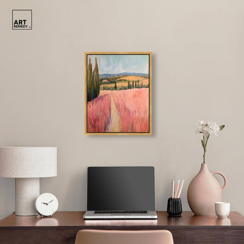 Cypress Path Canvas by Art Remedy