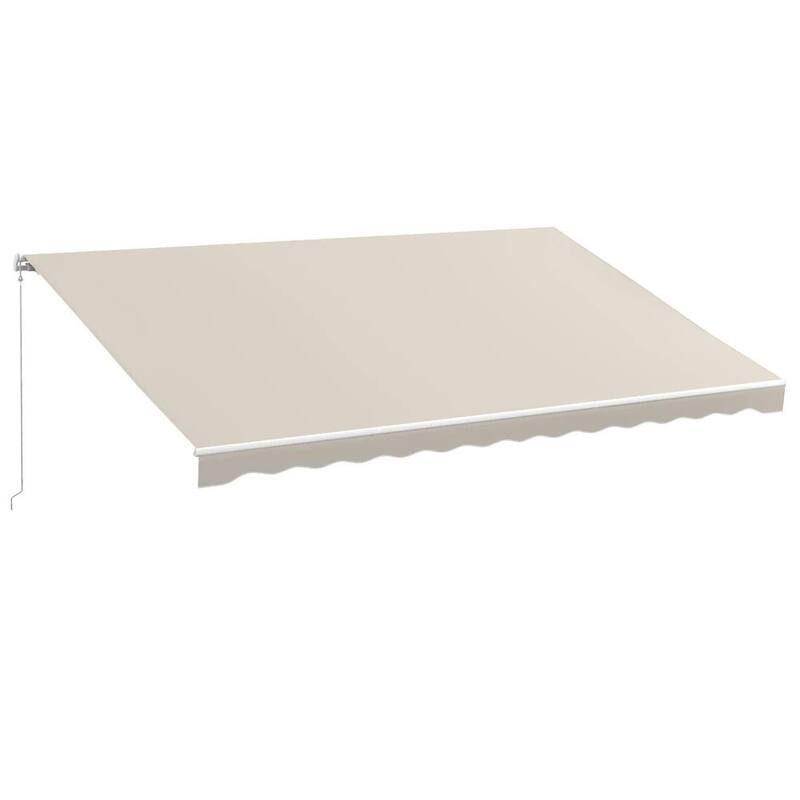 16'x10' Electric Awning, Retractable, Remote Controller, Manual Crank