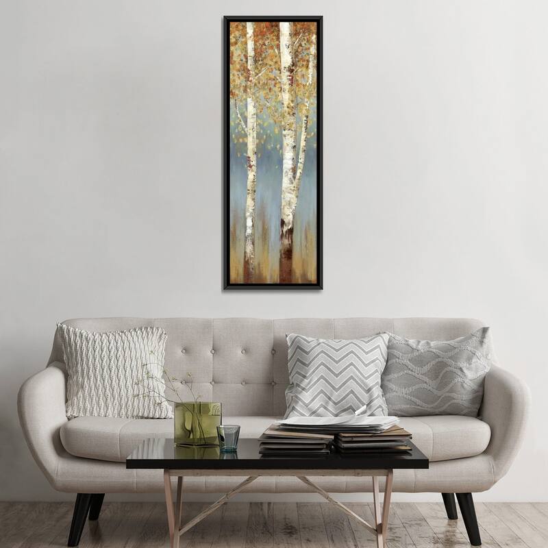 iCanvas "Butterscotch Birch Trees II" by Allison Pearce Framed Canvas Print