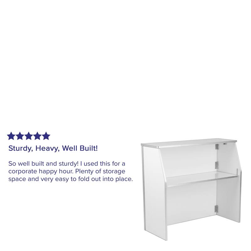 4' Laminate Foldable Bar - Portable Event Bar - Caterering/Bartendar Bar