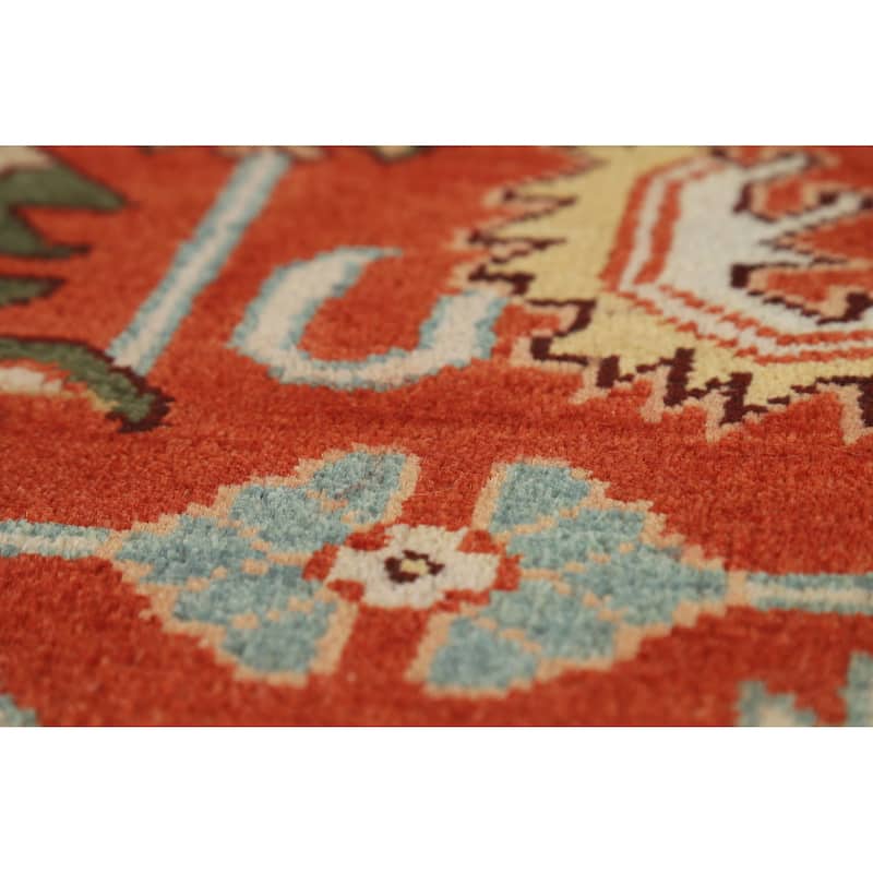 Hand Knotted Oriental 100% Wool Carpet Transitional All-Over Oranges & Rust Oushak Area Rug - 10' 2'' X 8' 1''
