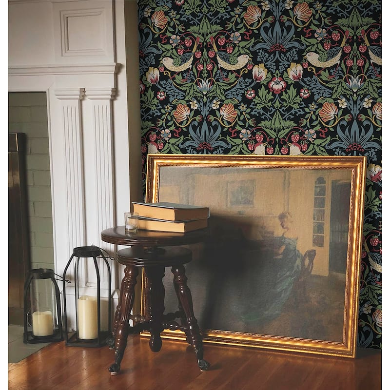 Seabrook Designs Fragaria Garden Non-Woven Unpasted Wallpaper