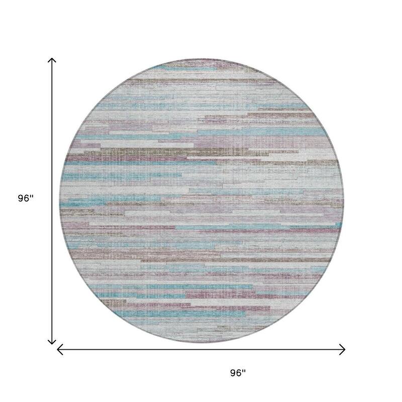 HomeRoots Striped Transitional Rectangle Outdoor Rug