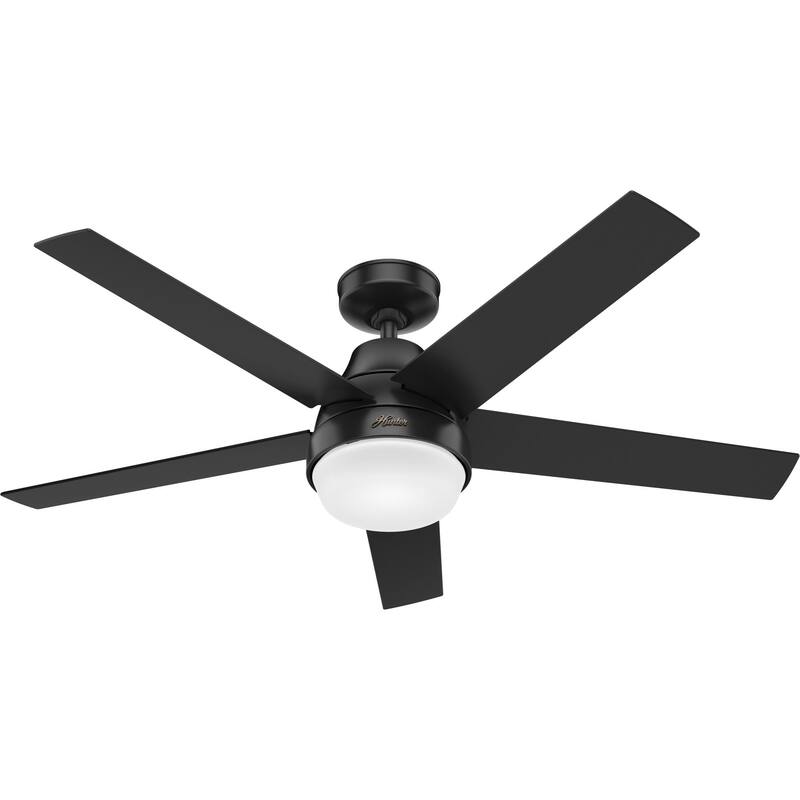 Hunter 52" WiFi Aerodyne Ceiling Fan w/ LED Light, Handheld Remote - Modern, Contemporary, Transitional - SMART FAN!