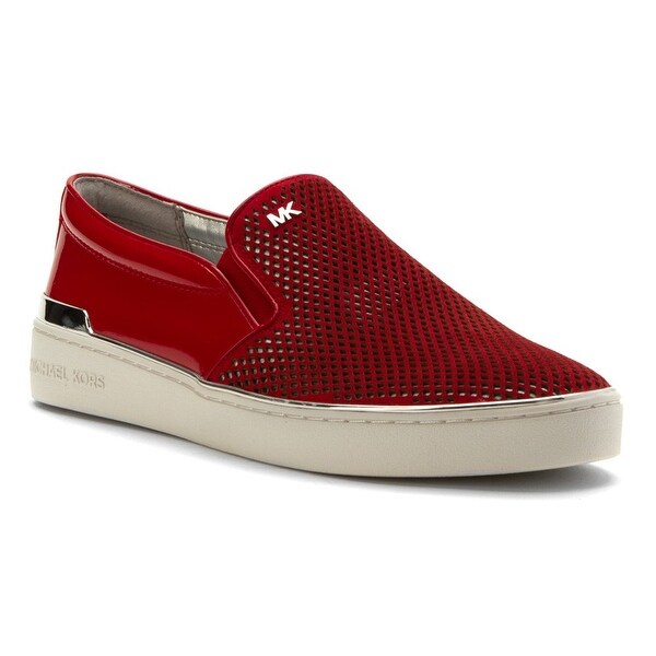 michael kors slip on womens red