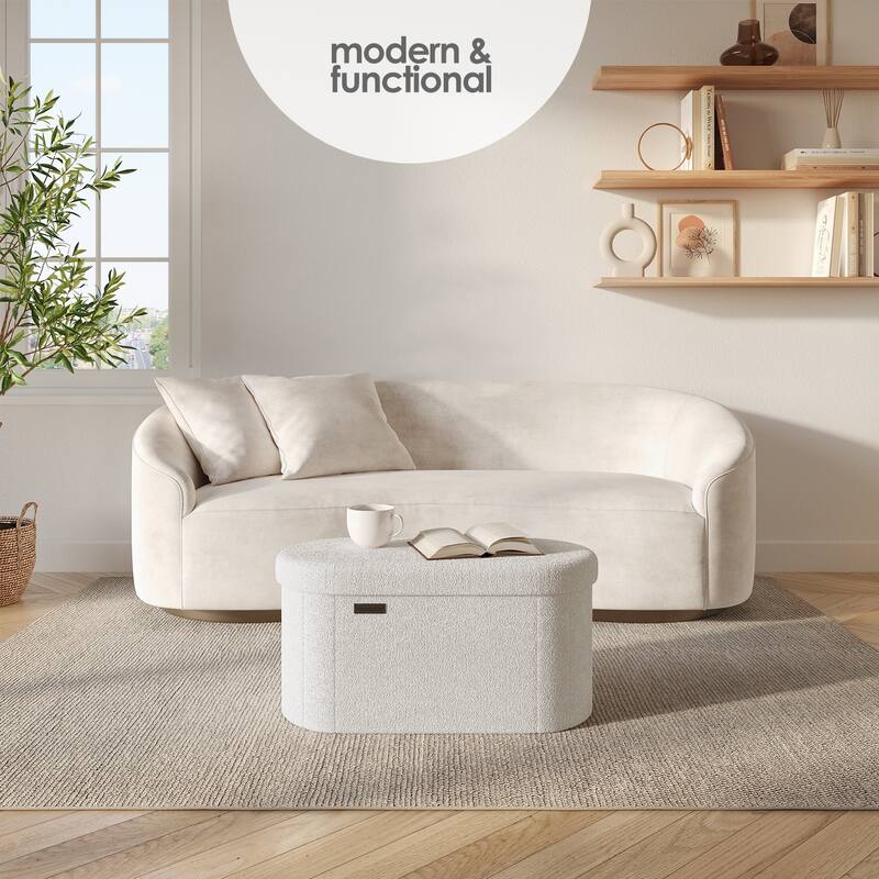 Emperyan Storage Bench for Living Room, Small Ottoman Foot Rest