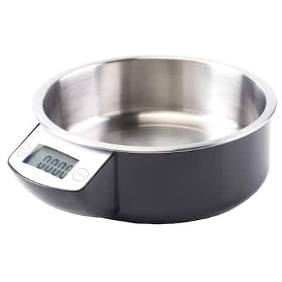 Digital Scale Dog Feeding Bowl, Removable Washable Stainless Steel Bowl