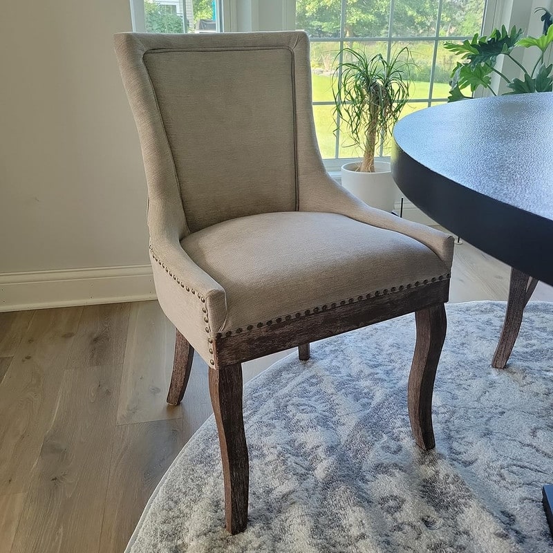 Ultra Side Dining Chair With Bronze Nailhead Set of 4