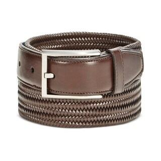 Ryan Seacrest Mens Stretch Braided Belt, Brown, 32 - Bed Bath & Beyond ...