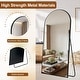 preview thumbnail 12 of 74, Modern Arched Full Length Aluminum Alloy Floor Mirror Standing Mirror