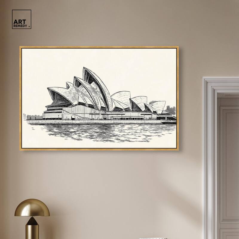 Sails of Sydney Canvas by Art Remedy