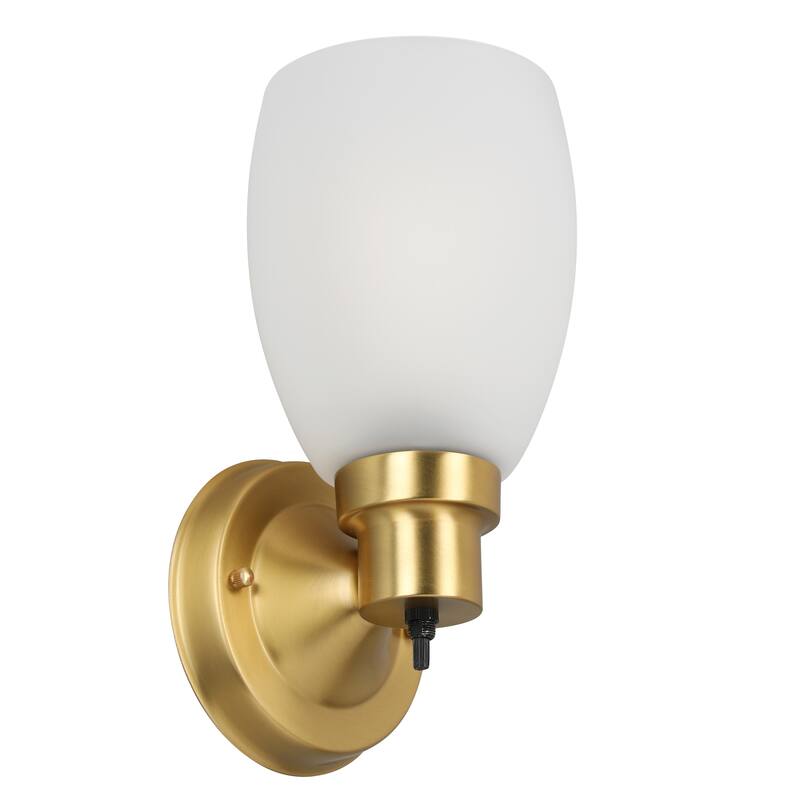 Lydia Transitional 1-Light Indoor Dimmable Wall Light - Satin Gold