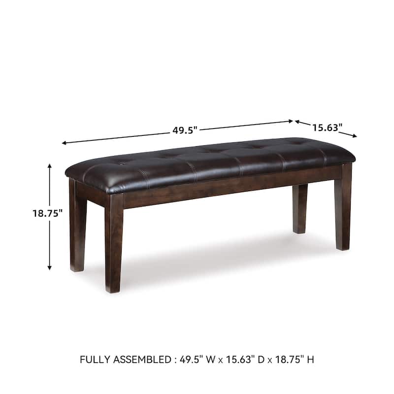 Haddigan Dark Brown Dining Bench
