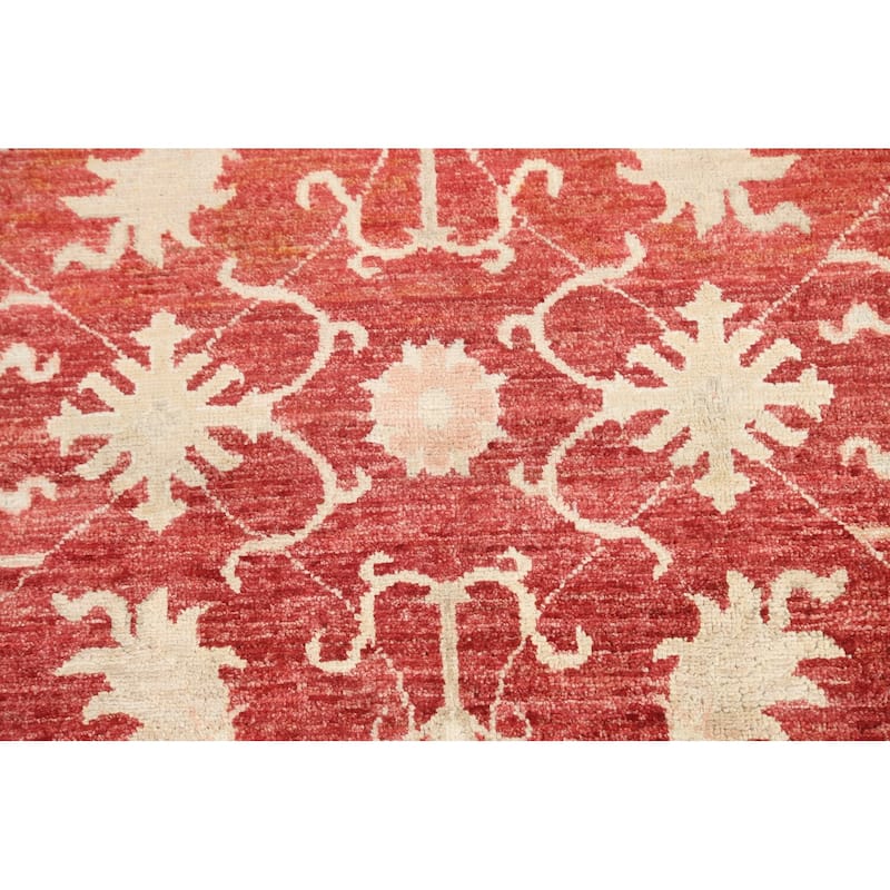 Vegetable Dye Floral Chobi Peshawar Oriental Wool Area Rug Handmade - 3'5" x 5'1"