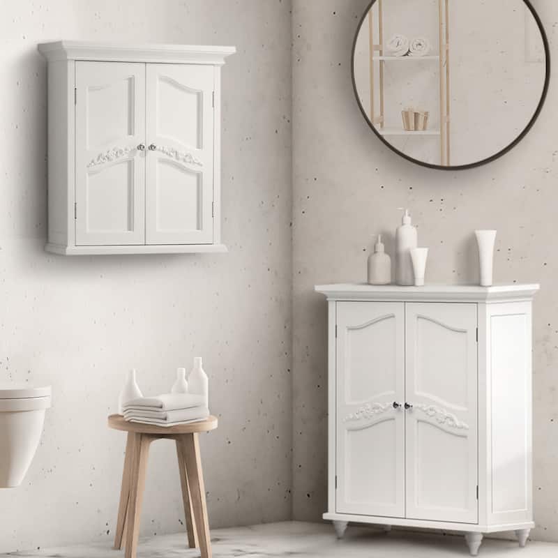 Teamson Home Versailles Two-Door Removable Wall Cabinet