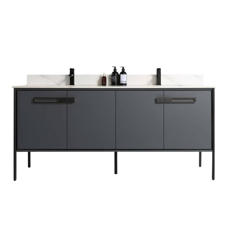 Fine Fixtures Oakville Bathroom Vanity with White Ceramic Sink