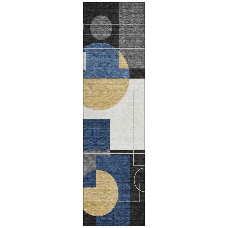 Machine Washable Indoor/ Outdoor Modern Filly Chantille Rug