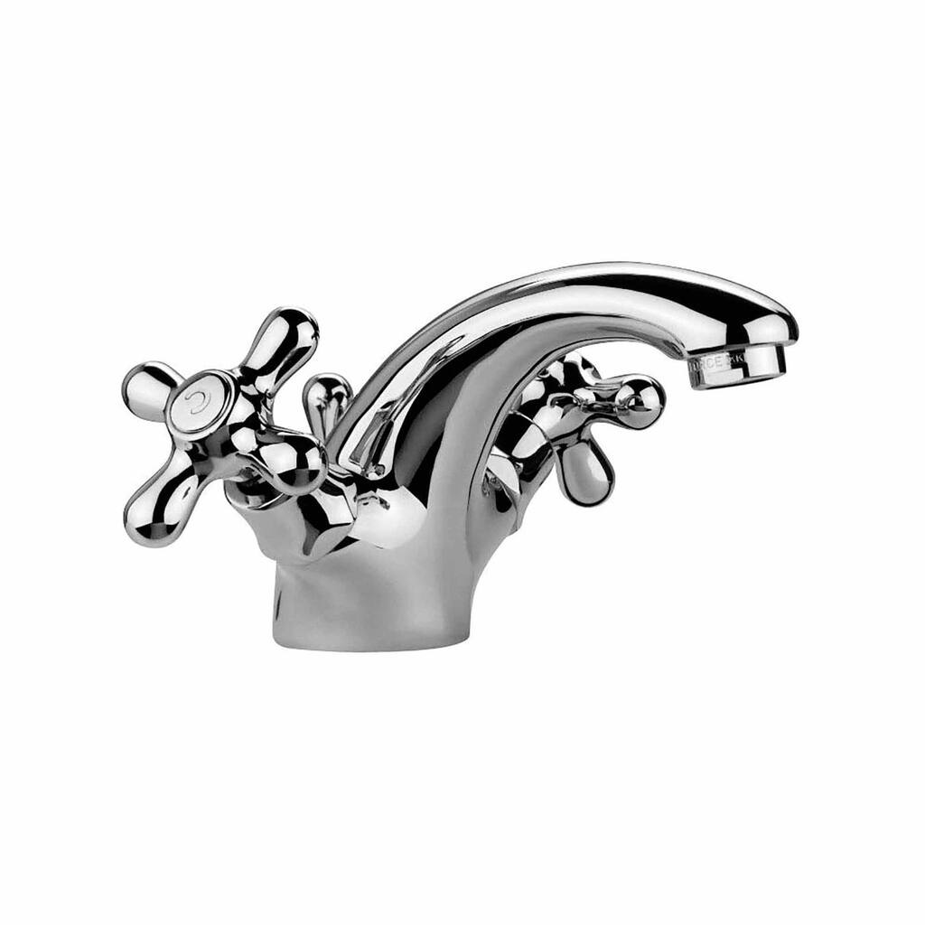 WS Bath Collections Iris Deck Mounted Bathroom Faucet