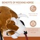 preview thumbnail 6 of 9, Classic Plush Rocking Bull Toy with Authentic Sounds, Soft Body and Easy-Grab Handle for Kids 3+, Safe for Up to 176 lbs