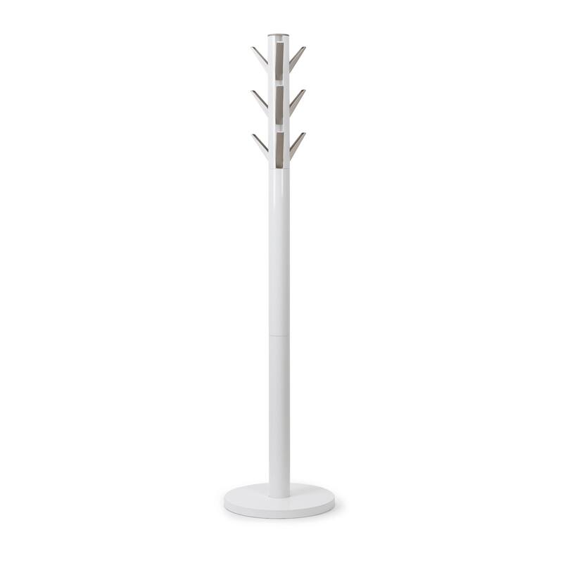 Umbra 320361 Flapper 16 x 66" MDF and Steel Coat Rack - White
