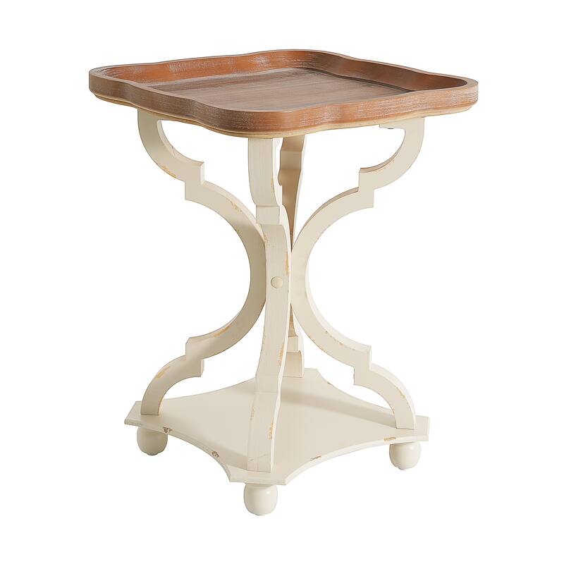 Bevier French Country Accent Table with Square Top by Christopher Knight Home