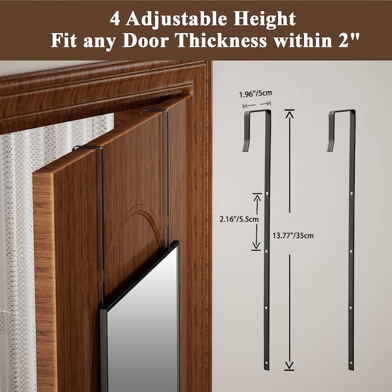 BEAUTYPEAK Full Length Wall Mirror 14 x 48 Hanging or Leaning