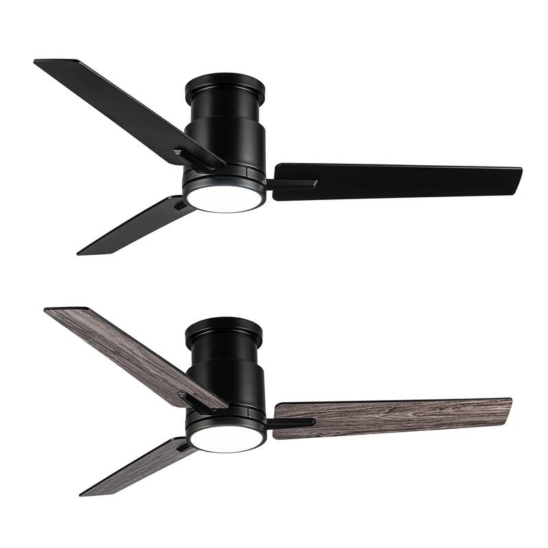 52" Brushed Nickel Profile Ceiling Fan with Light