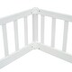 preview thumbnail 34 of 32, Double Twin Floor Bed with Fence, Guardrails,Without Door
