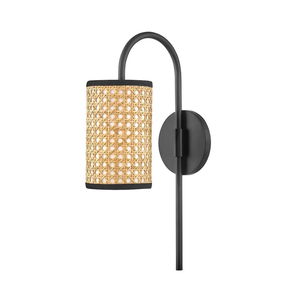 Dolores 1 Light Wall Sconce - Soft Black