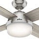 preview thumbnail 7 of 22, Hunter 52" Dempsey Ceiling Fan w/LED Light Kit, Handheld Remote - Contemporary, Transitional