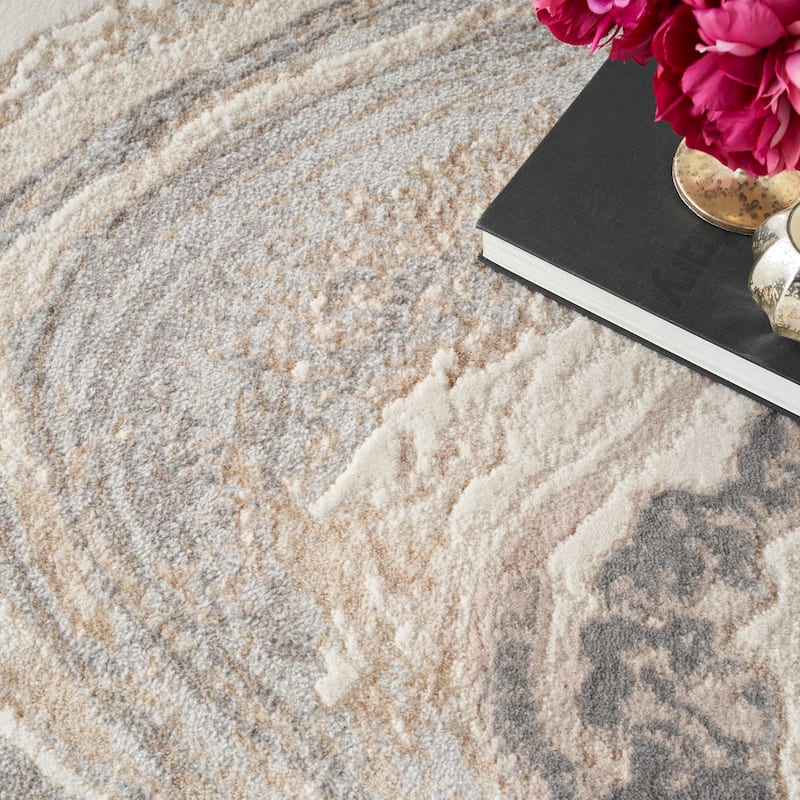 Nourison Brushstrokes Indoor only Abstract Area Rug
