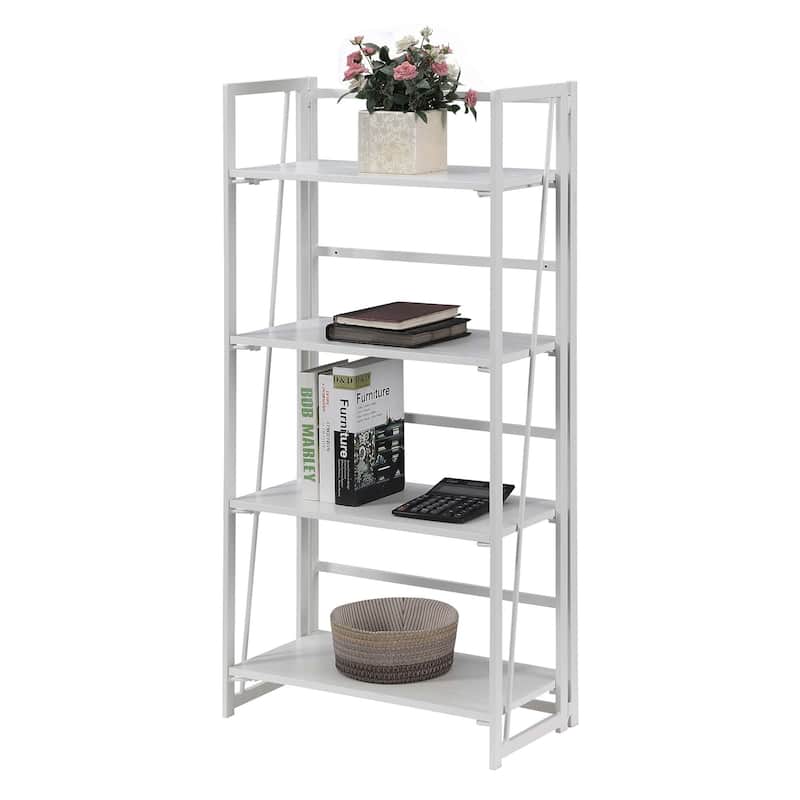 Convenience Concepts Xtra Folding 4 Tier Bookshelf