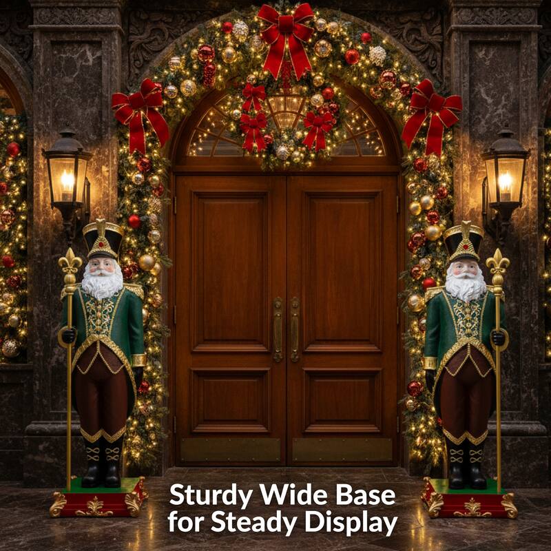 Sunnydaze Guardian of the North Santa Claus Statue - 37" H