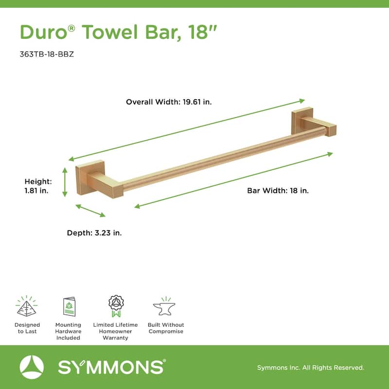 Symmons Duro 18" Towel Bar