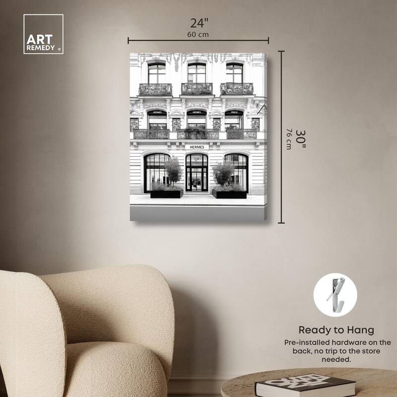 Lux Store Front Canvas by Art Remedy, Gallery Wrapped