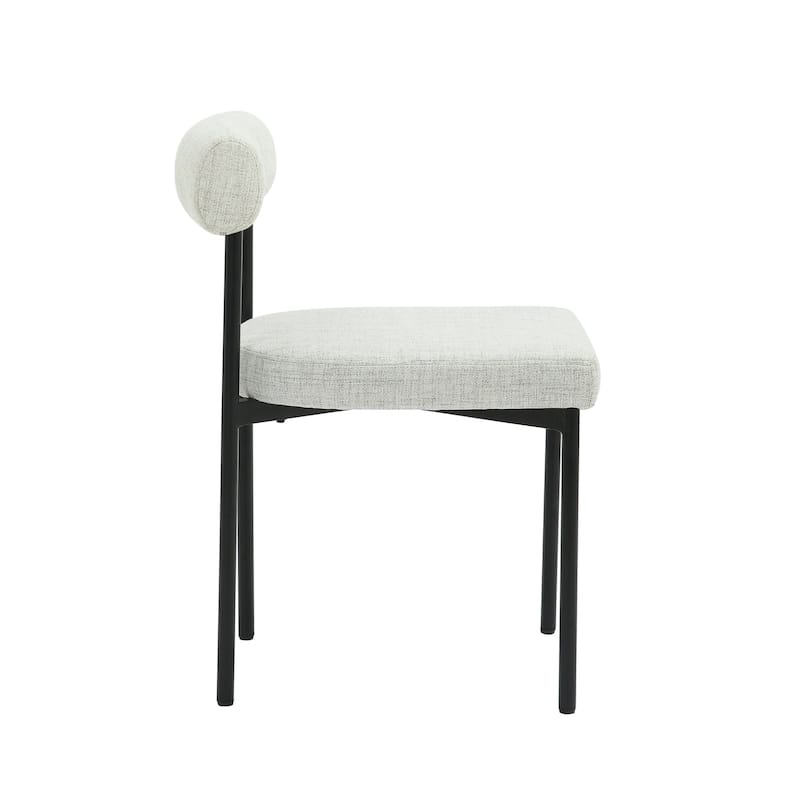 Nathan James Dahlia Counter Height Barstool or Dining Chair with Back and Upholstered Cushion