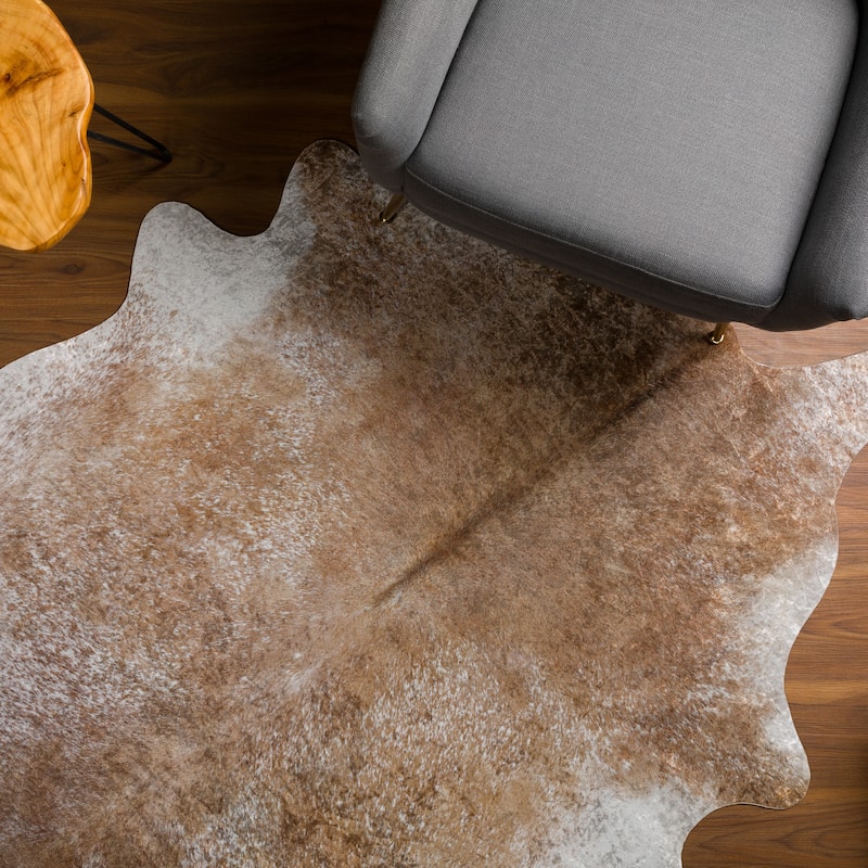 Addison Rugs Cheyenne Colorful Cowhide Print Non-Skid Area Rug