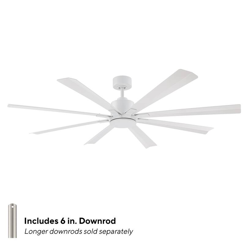 Size Matters Indoor or Outdoor 8-Blade 65in Smart Ceiling Fan - 65