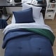 preview thumbnail 7 of 7, Nautica Solid Reversible Navy Multi-Piece Bed Set
