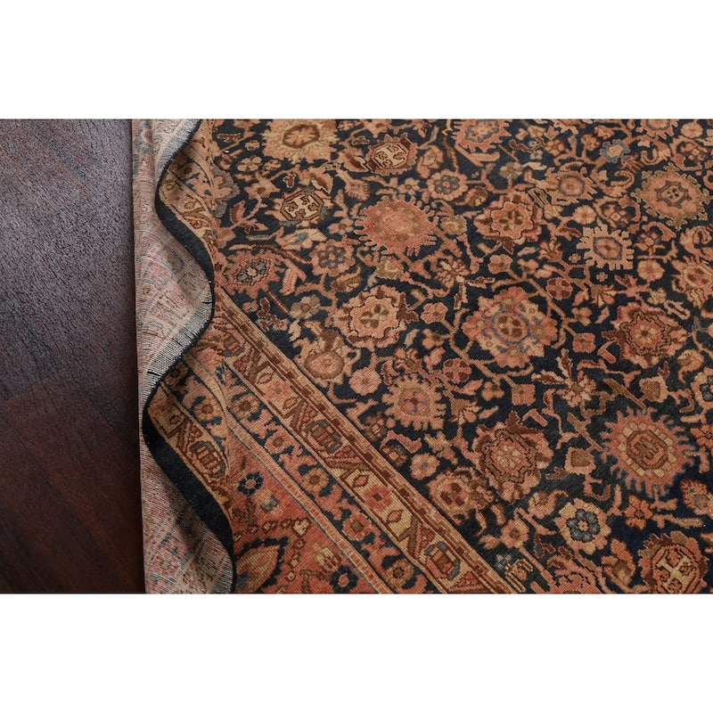 Pre-1900 Antique Malayer Persian Area Rug Handmade Large Wool Carpet - 10'4" x 16'9"