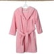 preview thumbnail 30 of 69, Sweet Kids 100% Polyester SUPER PLUSH Double Brushed Hooded Bathrobe with White Script Monogram